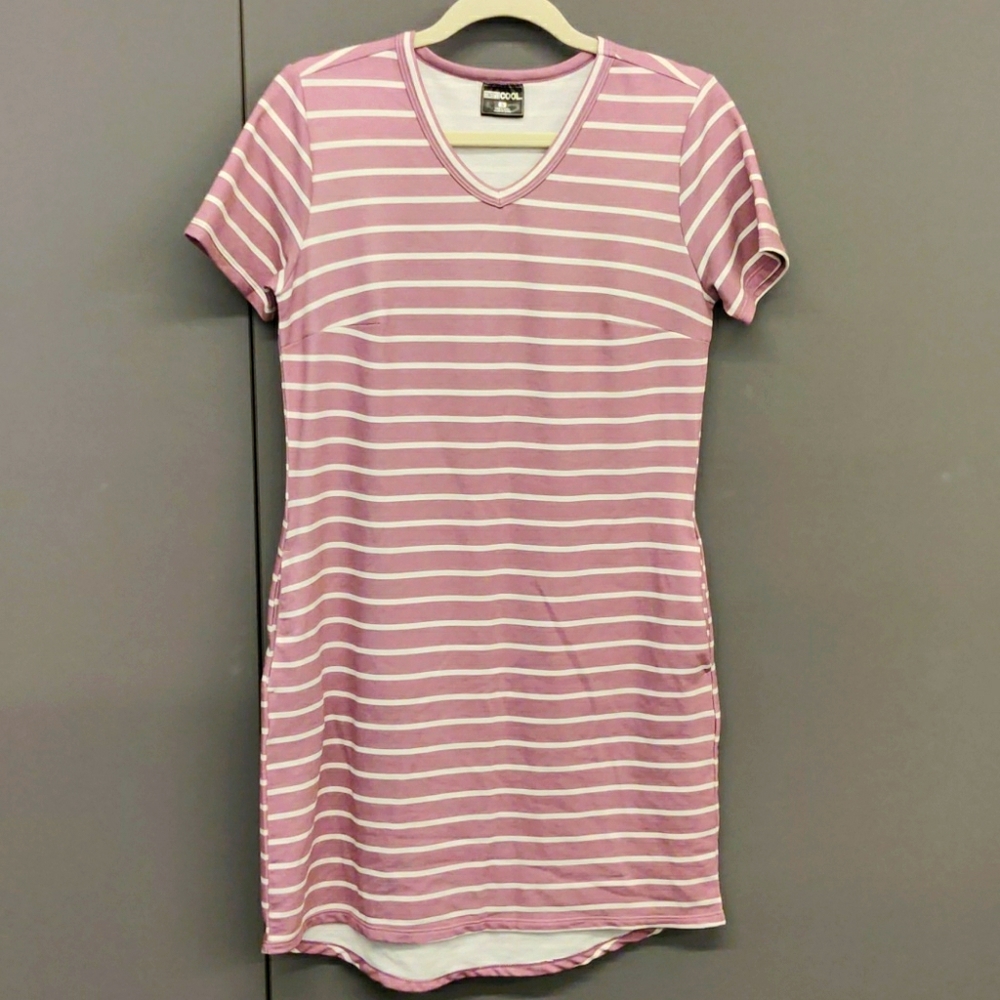 32° cool printed stripe dress